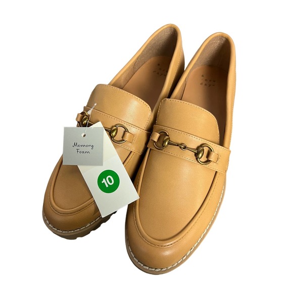 a new day Shoes Nwt Ladies A New Day Tan Danica Loafers Size Poshmark